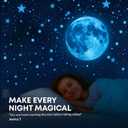 Glow in The Dark Stars for Ceiling - 1050 Pcs with Bonus Constellation E-Book & Moons | Glow in The Dark Stickers for Kids Room Decor Ceiling Stars (Blue) | LUMOSX