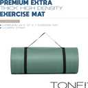 Tone Fitness 1" Extra Thick Yoga Mat, Exercise & Pilates Mat with Strap