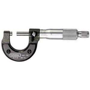 General Tools 102 0-Inch to 1-Inch .001-Inch Graduation Micrometer