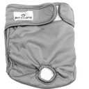 Pet Parents Washable Dog Diapers (2pack) + Extendrs of Durable Doggie Diapers, Premium Dog Diapers Female (Medium, Natural) (Medium (14-20"))