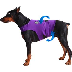 Dog Anxiety Vest - Skin-Friendly Calming Shirt for Thunder, Fireworks, Vet Visits & Separation Anxiety No Medicine or Training Needed Suitable for Small, Medium, and Large Dogs S