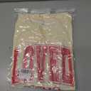 UNIQUEONE Valentines Sweatshirts for Women Love Sweatshirt Love Heart Graphic Pullover Cute Holiday Crewneck Long Sleeve Tops (Beige, S)