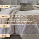 LANCO MODERN LIFESTYLE Cotton Comforter Set King, Gorgeous Geometric Jacquard, Beige Soft Lightweight Bedding Set for All Seasons, Bedskirt, Pillow Shams and Decor Pillows