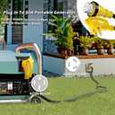 PlugSaf 50 Amp Generator Cord, 50FT 50 Amp RV Extension Cord 14-50P/SS2-50R