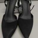 Athlefit Women's Closed Pointed Toe 3 Inch High Heels Ankle Strap Stiletto Heel Wedding Party Dress Pumps Shoes Size 8