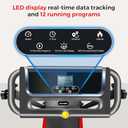 Portable Treadmill with Handle, 3.0HP Walking Pad Treadmill, Electric Compact Treadmills, Treadmills for Home Small Space with 12 Preset Programs, Walking Pad with Handle,300 LBS Capacity