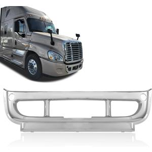 Hight Chrome Front Bumper Center Outer Cover Compatible with 2008-2017 Freightliner Cascadia