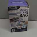 25 Pack Vacuum Storage Bags, Space Saver Vacuum Storage Bags, Vacuum Seal Bags for Clothing, Clothes, Comforters and Blankets, Hand Pump Included