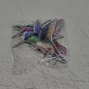 Eersida 16 Pcs Hummingbird Magnets for Screen Doors Double Sided Screen Door Magnets Stickers Decorative Magnetic Decor for Window Patio Sliding Doors Protector