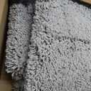 Disolla Grey Bathrom Runner Rug 24x59 - Large Soft Plush Bath Mat, Thick Long Non-Slip Shaggy Floor Mat, Ultra-Absorbent for Master Bathroom Bedroom, 2' x 4'11"