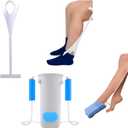 Sock Aid Kit, Premium Sock Puller Aid for Removing Socks or Stockings, with a Super Flexible Sock Aid Device with Long Rope. The Perfect Set for Putting On and Removing Socks or Stockings.