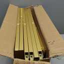 U-Shaped Metal Arched Flower Rack Perfect for Wedding Decorations and Celebrations 7.2 x 4.2 FT Wedding Arch Frame for Birthdays, Parties, and More (Gold)