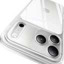 CASEKOO for iPhone 17 Pro Max Case Crystal Smooth Clear, Patented Anti-Yellow & Virgin TPU, 15FT Military-Grade Drop Protection, Slim Transparent Men Funda para for iPhone 17 Pro Max Case 6.9", Clear