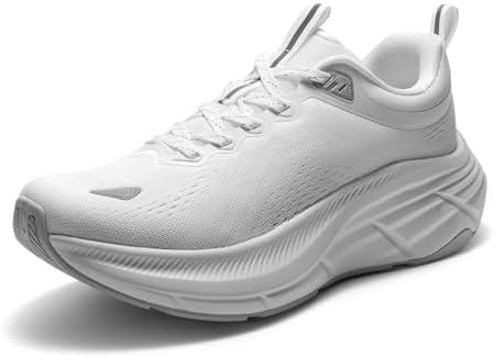 NORTIV 9 Women's Walking Shoes Cushion Comfortable ActiveBreeze Running Tennis Shoes Non-Slip Workout Gym Sports Athletic Breathable Fashion Sneakers, White 