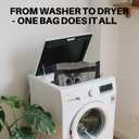 Shoe Dryer Bag: Laundry Bags Mesh Wash Bags - Laundry Shoe Bag For Washer And Dryer - Sneaker Dryer Bag - Dryer Door Shoe Net With Elastic Straps 15.7" X 15.7" Black(1 Pack)