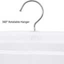 ALYER 6 Storage Pockets Hanging Mesh Shower Caddy,Space Saving Bathroom Accessories and Quick Dry Bath Organizer with Hanger,White