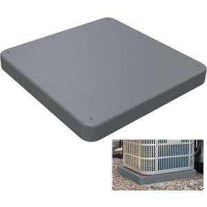 Equipment Pad for Air Conditioner Heat Pump Systems,32 x 32 x 2 inches,Outdoor Plastic Condenser Pad Ground Support Base for Condensing Units