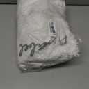 White Toilet Rug 22x24 Non Slip Fluffy Toilet Floor Mat U Shaped Washable Bathroom Contour Rug for Toilet Absorbent Shaggy Toilet Foot Rug