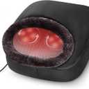 COMFIER Foot Warmer Massager,Gifts for Women,Men,Shiatsu Foot Massager with Heat, Electric Heating Pad for Back Feet,Back Massager for Pain Relief(Black)