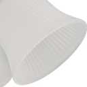 Westinghouse 77847 3LGT WHT Fros 3 Frosted Ribbed Glass Ceiling Fan Light Kit, No Size, WHITE