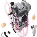 YFZ450 Carburetor Replacement Parts Fit for Yamaha 2004-2009 YFZ450 Four-wheel Off-road Vehicle ATV Carb Manifold Outlet Diameter is 48mm / 40mm (O.D/I.D)