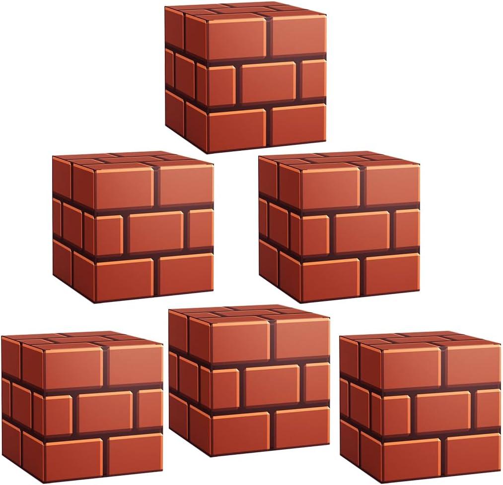 Video Game Treat Boxes, 24 PCS Brick Paper Gift Boxes for Party Supplies, Video Game Theme Party Favors