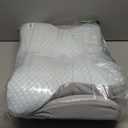 Cervical Neck Pillow for Pain Relief, Memory Foam Contour Orthopedic Pillow, Ergonomic Cooling Neck Support Pillow for Side Back Stomach Sleepers, Bed Pillow for Sleeping Comfort (Blue)