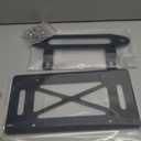 Hawse Fairlead License Plate Mount, 10 Inch Winch Mounting Bracket, Black Aluminum