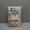 MEHOFOND 4pcs Fall Pumpkin Shower Curtain Set, Autumn Thanksgiving Shower Curtain Set, Maple Leaf Floral Rustic Wood Home Sweet Home Bathroom Decor, Thanksgiving Holiday Curtains with Hooks 72x72 in (Orange2)