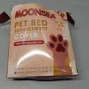 Waterproof Dog Bed Covers Replacement Washable Pet Hair Easy to Remove, Noiseless Quilted Puppy Pet Bed Cover Lovely Grey Star Print 29x41 Inches, for Dog/Cat, Cover Only