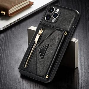 Crossbody Leather CasePremium Housing Flip Card Phone Cover,Black,for iPhone 11Pro Max