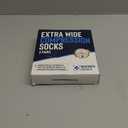 Doctor's Select 3 Pairs Plus Size Compression Socks Wide Calf - Up To 6XL | 20-30 Mmhg Compression Socks For Women Wide Calf | Black (XX-Large)