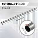 Hicarer 2 Pcs 1" OD 304 Stainless Steel Tubing 24 Inch Length Thickened Pipe Wall & Weldable Tubing 16 Gauge Round Metal Tube Industrial for Home Furnishing, Machinery