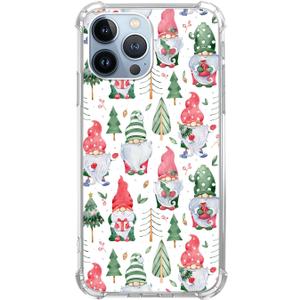 Watercolor Christmas Gnomes Trees Case Compatible with iPhone 14 Pro Max, Cute Christmas New Year Case for iPhone 14 Pro Max, Trendy Cool TPU Bumper Phone Cover Case