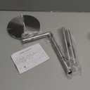 Brushed Nickel Toilet Paper Holder Stand, Bathroom Toilet Paper Roll Holder Stand with Reserve, Free Standing Toilet Paper Holder with Storage