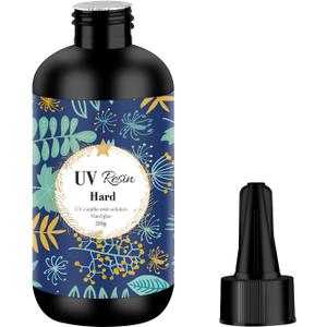 UV Resin 200g Clear Hard Type Transparent, Sunlight Activated for DIY Resin Jewelry Making