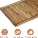 Gurfuy Extra Large Long Rectangle Ottoman Table Tray 40"x20" - Rustic Wooden Nature Serving Tray for Farmhouse Decorative Oversized Coffee Table Trays Living Room Kitchen Counter Breakfast