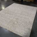 8x10 Area Rugs for Living Room, Stain Resistant Washable Rugs for Dining Room, Kitchen, Floral Vintage Non-Slip Thin Large Beige Rug