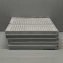 4 Pack Stackable Closet Storage Basket - Stackable Storage Bins, Multifunctional & Foldable Closet Organizer Divided, Wardrobe Cupboard Space-Saving Clothes Storage Hat Organizer, White