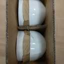 Plates and Bowls Sets, 12 Pieces Modern Stoneware Dinnerware Set for 4 Kitchen Dinner Set Ceramic Dishware Dishes Set Microwave and Dishwasher Safe (White)