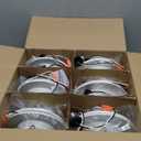 POWERASIA 12 Pack 6 Inch 5CCT Dimmable LED Recessed Lights, Metal LED Retrofit Can Lights 12W=75W, 1200LM, Selectable 2700K-6000K, ETL and Energy Star Certified