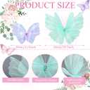 Geelin 6 Pcs Large Pastel Butterfly Decorations Mariposas Grandes para Decoracion 20 Inch 12 Inch Colorful 3D Silk Butterflies Decor for Baby Shower Birthday Party Wedding Decor, Assorted Color