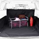 Pet Dog Trunk Cargo Liner - Oxford Car SUV Seat Cover - Waterproof Floor Mat for Dogs Cats - Washable Dog Accessories (Large (Pack of 1), Black)