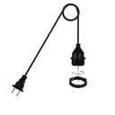 10Foot with Wire Electric Light Socket Waterproof Plug Light Outdoor Plug Light E26/E27 Socket with Wire Electric Light Socket Temporary Building Lighting Waterproof Socket with Wire Electric 