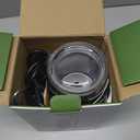 Maestri House Milk Frother, 3-in-1 Hot & Cold Mik Frothing Steamer, 8.12OZ/240ML Touch Control Foam Maker, Compact Space-saving Design for Latte, Cappuccino and Warm Milk (Black)