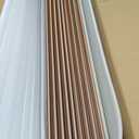 Art3d WPC Wainscoting Panels, 16-Pack 48 x 6 Inch 3D Wall Accents for Interior Wall Decor, Living Room, Bedroom, Teak