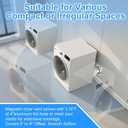 Magnetic Dryer Vent Connector Kit DV180 Aluminum Alloy Shell Magnetic Dryer Vent Easy to Clean, Includes 3.3ft Long Dryer Vent Hose & 2 Clamps