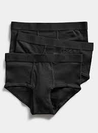 Mens Briefs Underwear Cotton Brief Underwear for Men 3 Pack Black Medium Mens Briefs Underwear Cotton Brief Underwear for Men 3 Pack Black Medium