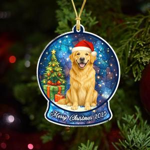 Golden Retriever Christmas Ornament 2025  Golden Retriever Ornaments for Christmas Tree, Dog Lovers Holiday Decoration