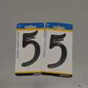 Hillman 4 in. Black Aluminum Nail-On Number 5 2 Pack